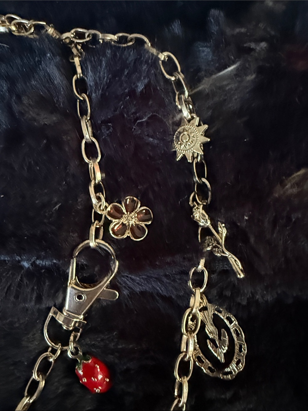 Free People Gold-Tone Charm Layered Maxamillion Necklace NWT - Picture 7 of 7
